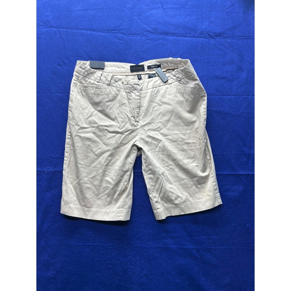 Classic Womens The Limited‎ Cassidy Fit Bermuda Shorts 10 Khaki Tan